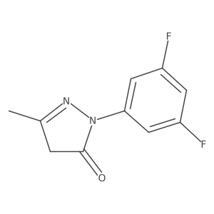 2-(3,5-Difluorophenyl)-5-methyl-2,4-dihydro-3h-pyrazol-3-one结构式