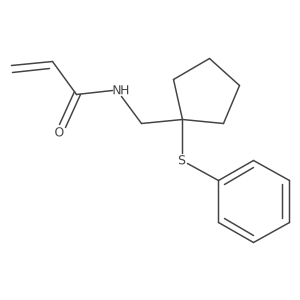 N-[(1-Phenylsulfanylcyclopentyl)methyl]prop-2-enamide结构式