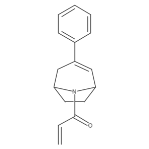 1-{3-Phenyl-8-azabicyclo[3.2.1]oct-2-en-8-yl}prop-2-en-1-one Structure