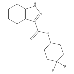 N-(4,4-difluorocyclohexyl)-4,5,6,7-tetrahydro-1H-indazole-3-carboxamide Structure