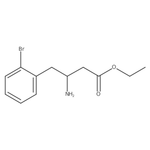 ethyl (3S)-3-amino-4-(2-bromophenyl)butanoate Structure