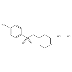 4-((Piperidin-4-ylmethyl)sulfonyl)aniline dihydrochloride Structure