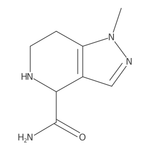 1-methyl-1H,4H,5H,6H,7H-pyrazolo[4,3-c]pyridine-4-carboxamide Structure