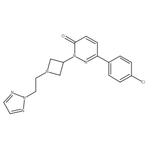 6-(4-Chlorophenyl)-2-[1-[2-(triazol-2-yl)ethyl]azetidin-3-yl]pyridazin-3-one结构式