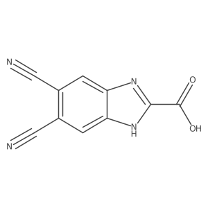 5,6-Dicyanobenzimidazole-2-carboxylic Acid结构式
