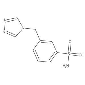3-[(4H-1,2,4-triazol-4-yl)methyl]benzene-1-sulfonamide结构式