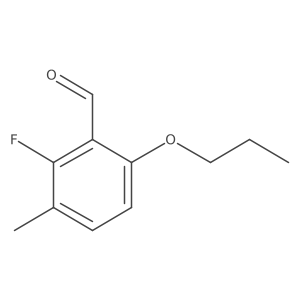 2-Fluoro-3-methyl-6-propoxybenzaldehyde结构式