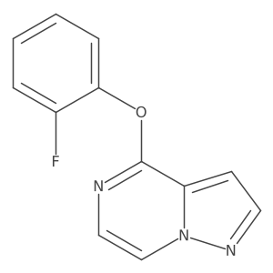 4-(2-Fluorophenoxy)pyrazolo[1,5-a]pyrazine Structure