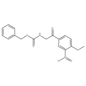 benzyl N-[2-(4-methoxy-3-nitrophenyl)-2-oxoethyl]carbamate结构式