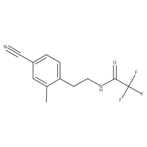 N-[2-(4-cyano-2-methylphenyl)ethyl]-2,2,2-trifluoroacetamide Structure