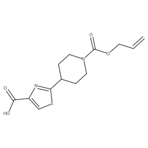 2-{1-[(Prop-2-en-1-yloxy)carbonyl]piperidin-4-yl}-1,3-thiazole-4-carboxylic acid Structure
