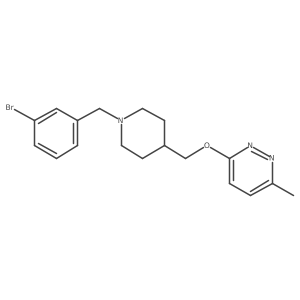 3-({1-[(3-Bromophenyl)methyl]piperidin-4-yl}methoxy)-6-methylpyridazine结构式