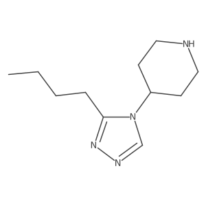4-(3-butyl-4H-1,2,4-triazol-4-yl)piperidine Structure