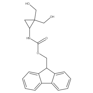 (9H-fluoren-9-yl)methyl N-[2,2-bis(hydroxymethyl)cyclopropyl]carbamate结构式