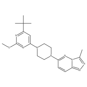4-Tert-butyl-6-(4-{3-methyl-[1,2,4]triazolo[4,3-b]pyridazin-6-yl}piperazin-1-yl)-2-(methylsulfanyl)pyrimidine Structure