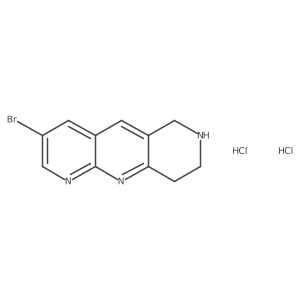 3-bromo-6H,7H,8H,9H-pyrido[2,3-b]1,6-naphthyridine dihydrochloride结构式