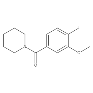 (4-Iodo-3-methoxyphenyl)(piperidin-1-yl)methanone结构式