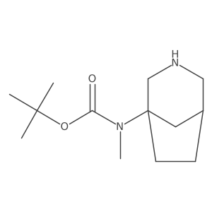 tert-butyl N-{3-azabicyclo[3.2.1]octan-1-yl}-N-methylcarbamate结构式