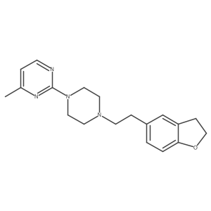 2-{4-[2-(2,3-Dihydro-1-benzofuran-5-yl)ethyl]piperazin-1-yl}-4-methylpyrimidine结构式