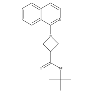 N-tert-butyl-1-(isoquinolin-1-yl)azetidine-3-carboxamide Structure