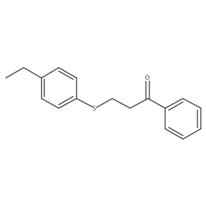 3-[(4-Ethylphenyl)thio]-1-phenyl-1-propanone结构式