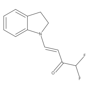 (Z)-4-(2,3-dihydro-1H-indol-1-yl)-1,1-difluoro-3-buten-2-one Structure