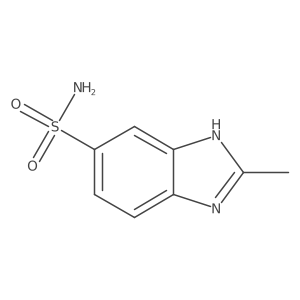 2-Methyl-1H-1,3-benzodiazole-5-sulfonamide结构式