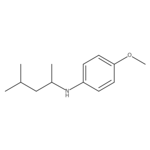 4-methoxy-N-(4-methylpentan-2-yl)aniline结构式