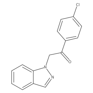 1-(4-Chlorophenyl)-2-(1H-indazol-1-yl)ethanone Structure
