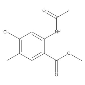 Methyl 2-acetamido-4-chloro-5-methylbenzoate Structure