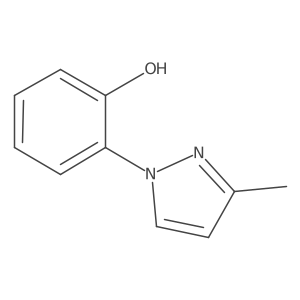 2-(3-Methyl-1H-pyrazol-1-yl)phenol Structure