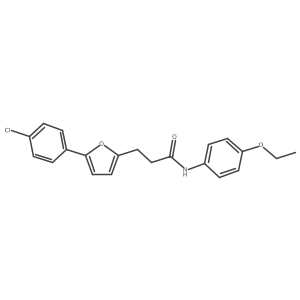 3-[5-(4-chlorophenyl)-2-furyl]-N-(4-ethoxyphenyl)propanamide Structure