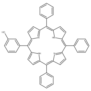 3-(10,15,20-Triphenyl-21H,23H-porphin-5-yl)phenol Structure