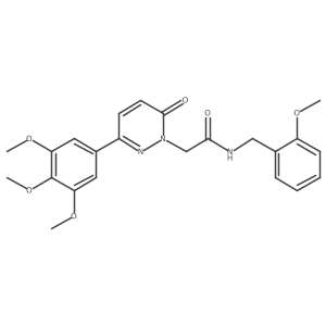 N-(2-methoxybenzyl)-2-(6-oxo-3-(3,4,5-trimethoxyphenyl)pyridazin-1(6H)-yl)acetamide结构式