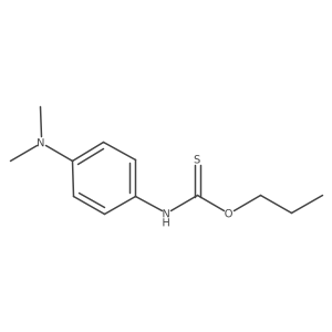 Carbanilic acid, p-(dimethylamino)thio-, O-propyl ester Structure