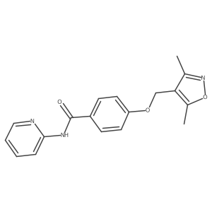 4-[(3,5-dimethyl-1,2-oxazol-4-yl)methoxy]-N-pyridin-2-ylbenzamide Structure