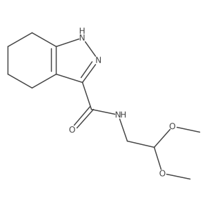 N-(2,2-dimethoxyethyl)-4,5,6,7-tetrahydro-1H-indazole-3-carboxamide Structure