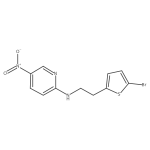 n-(2-(5-Bromothiophen-2-yl)ethyl)-5-nitropyridin-2-amine Structure