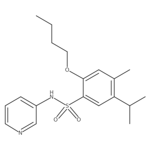 {[2-Butoxy-4-methyl-5-(methylethyl)phenyl]sulfonyl}-3-pyridylamine Structure