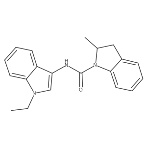N-(1-ethyl-1H-indol-3-yl)-2-methylindoline-1-carboxamide Structure