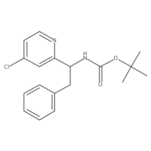 Tert-butyl 1-(4-chloropyridin-2-yl)-2-phenylethylcarbamate结构式