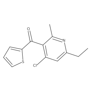 (4-Chloro-6-ethyl-2-methyl-pyridin-3-yl)-thiophen-2-yl-methanone Structure