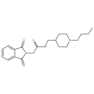 2-(1,3-dioxoisoindolin-2-yl)-N-((1-(2-methoxyethyl)piperidin-4-yl)methyl)acetamide Structure
