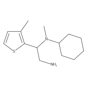 N1-Cyclohexyl-N1-methyl-1-(3-methyl-2-thienyl)-1,2-ethanediamine Structure