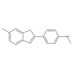 Methyl-[4-(6-methyl-benzothiazol-2-yl)-phenyl]-amine Structure
