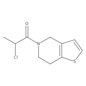 2-chloro-1-{4H,5H,6H,7H-thieno[3,2-c]pyridin-5-yl}propan-1-one结构式