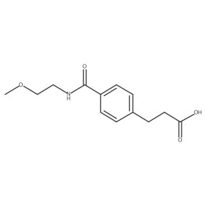 3-(4-((2-Methoxyethyl)carbamoyl)phenyl)propanoic acid结构式