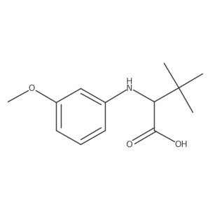 N-(3-methoxyphenyl)-3-methylvaline Structure