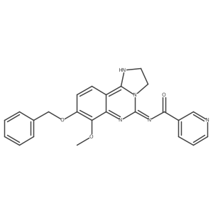 N-[8-(benzyloxy)-7-methoxy-2,3-dihydroimidazo[1,2-c]quinazolin-5-yl]nicotinamide结构式