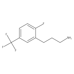 3-[2-Fluoro-5-(trifluoromethyl)phenyl]propan-1-amine结构式